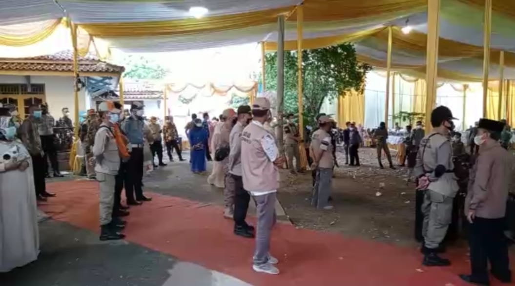 Satgas Lampura Bubarkan Pesta Warga