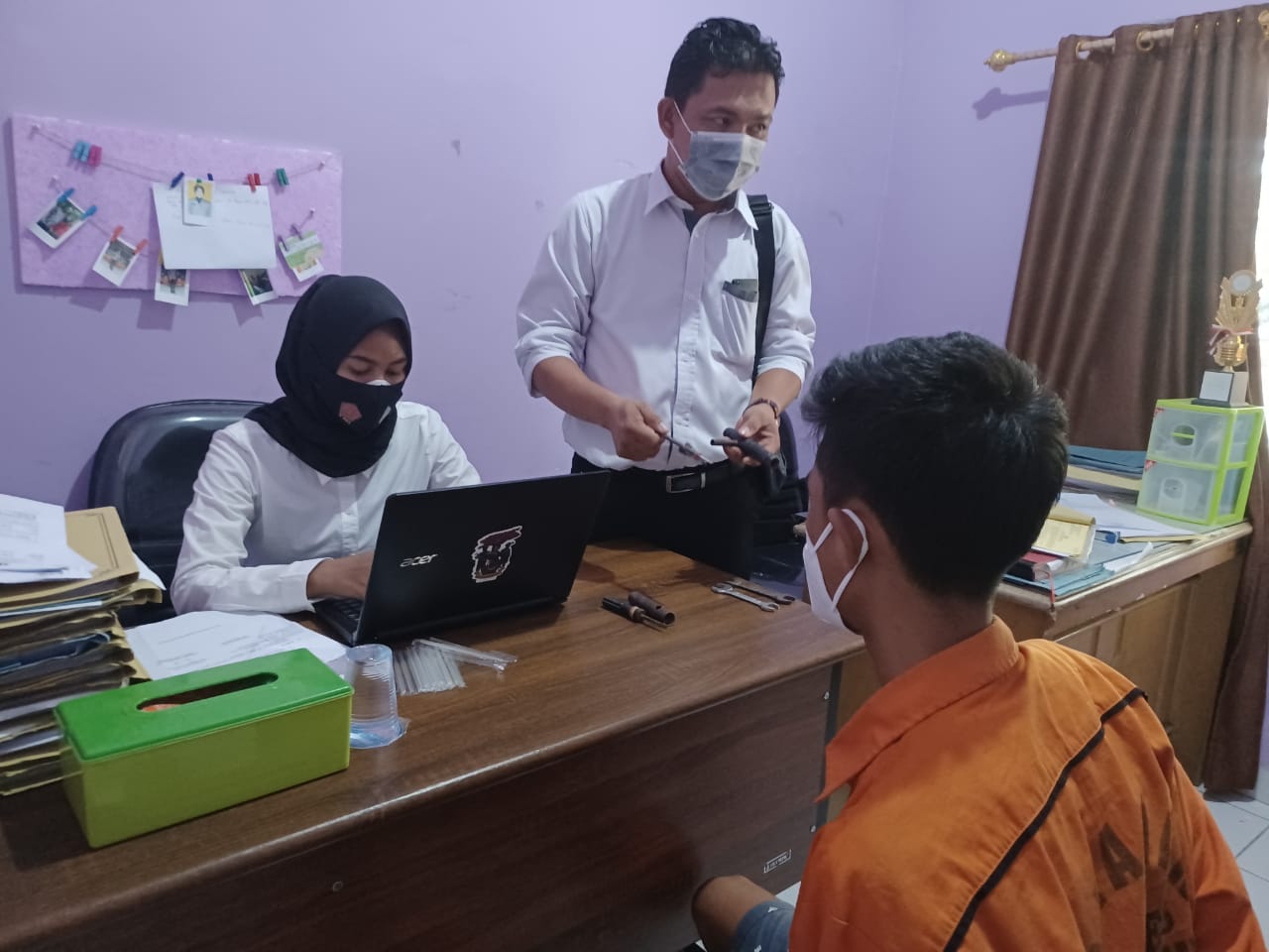 Polres Lamtim Amankan Tersangka Curanmor dan Penadahnya