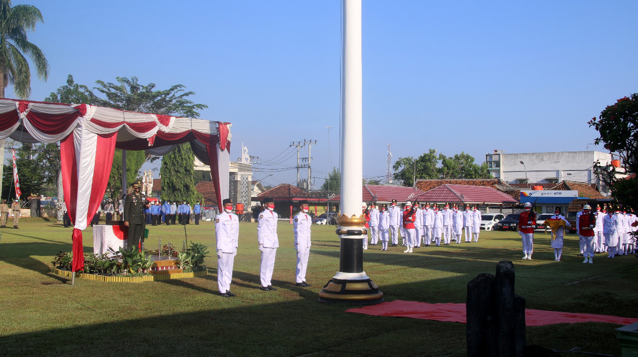 Dandim Lampura : Peringatan HUT RI Ke-76 Berjuang atasi Pandemi