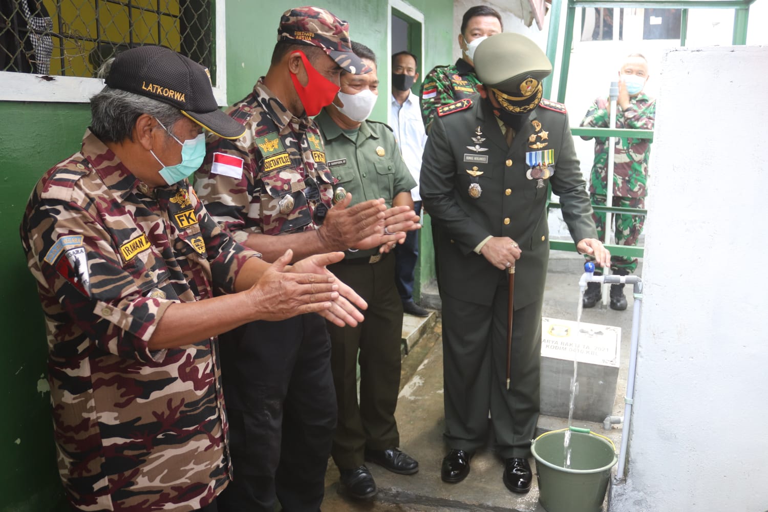 Dandim 0410/KBL Resmikan Sumur Bor Dalam Rangka Karya Bhakti