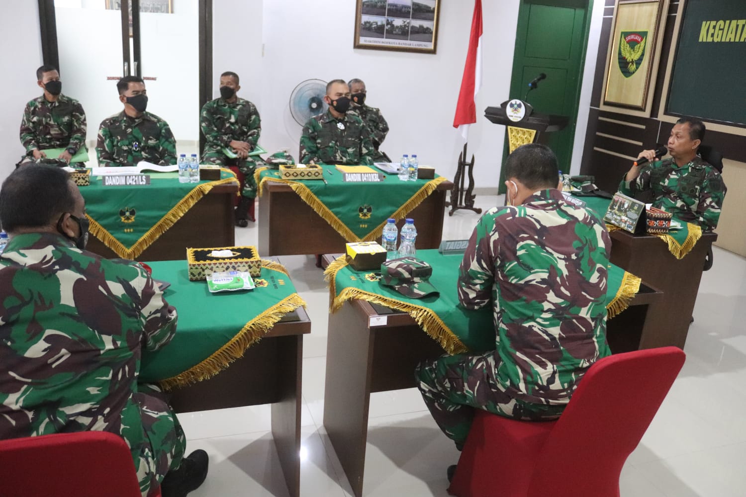 Dandim 0410/KBL Terima Kunjungan Waasops KASAD