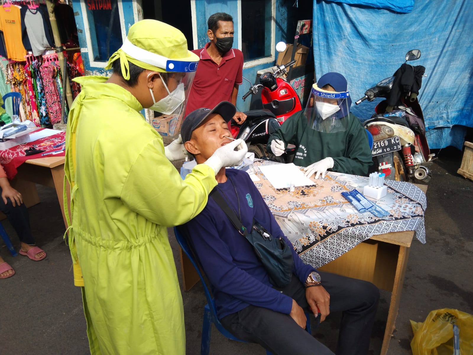 Pedagang Pasar di Lampura Ogah Swab Antigen