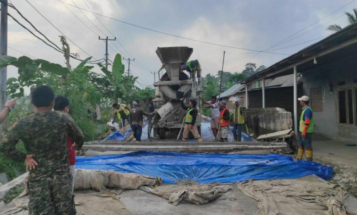 Jalan Alternatif Menuju Kompleks Perkantoran Pemkab Mulai Diperbaiki