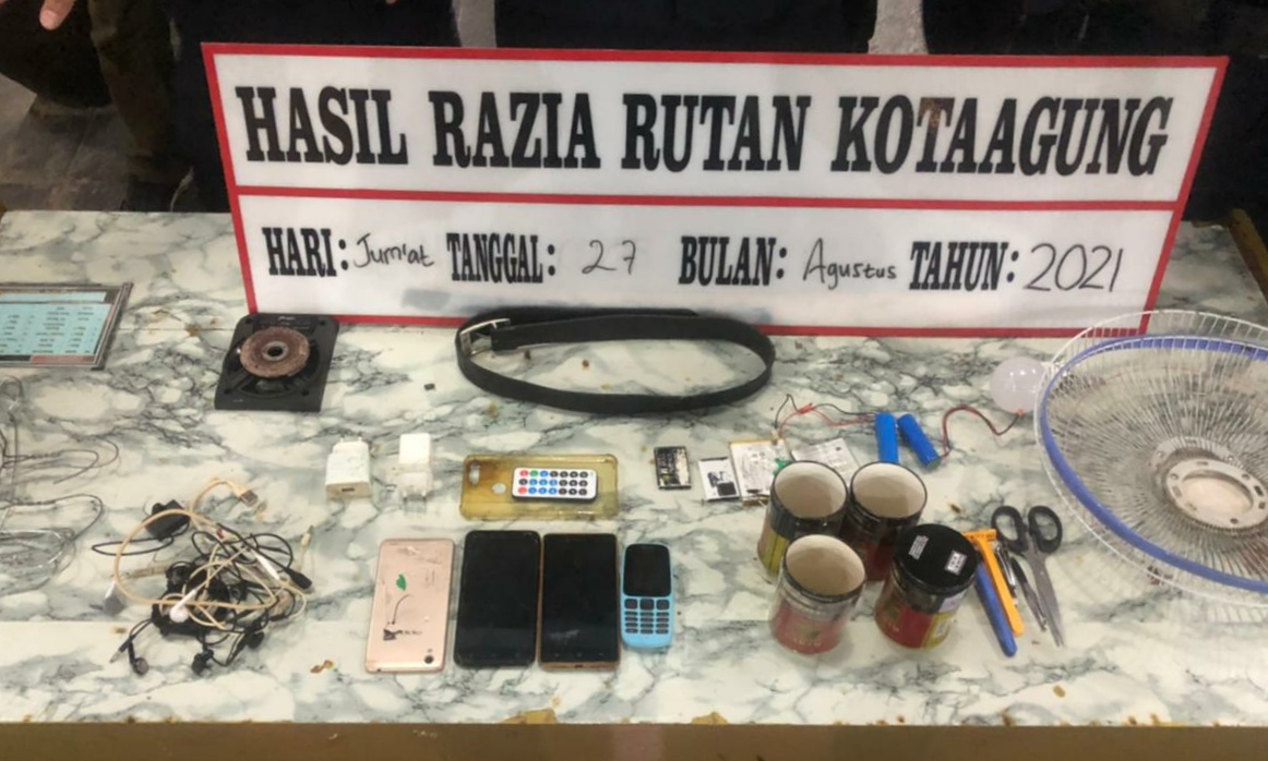 Rutan Kotaagung Gelar Razia Insidentil Dukung P4GN
