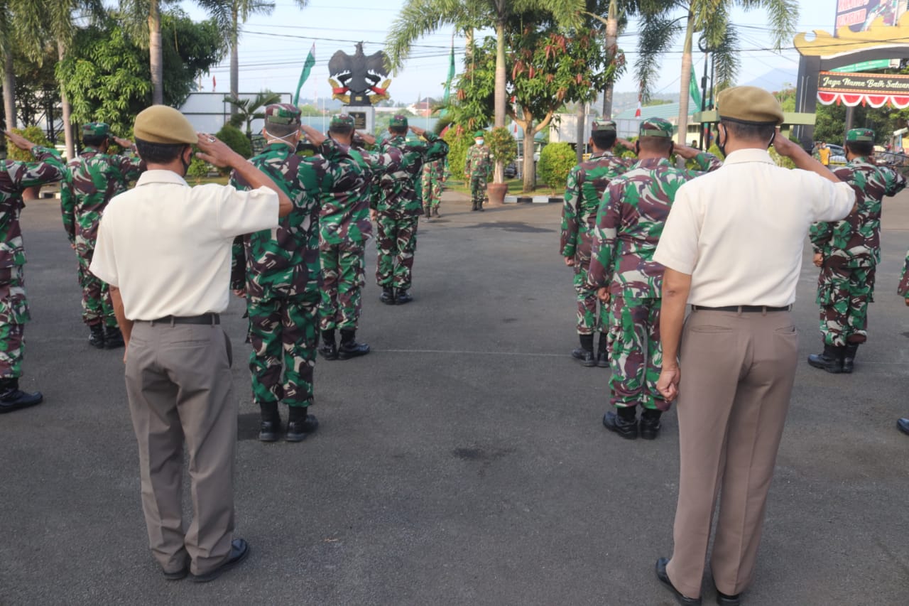 Kodim 0410/KBL Laksanakan Apel Prajurit dan PNS