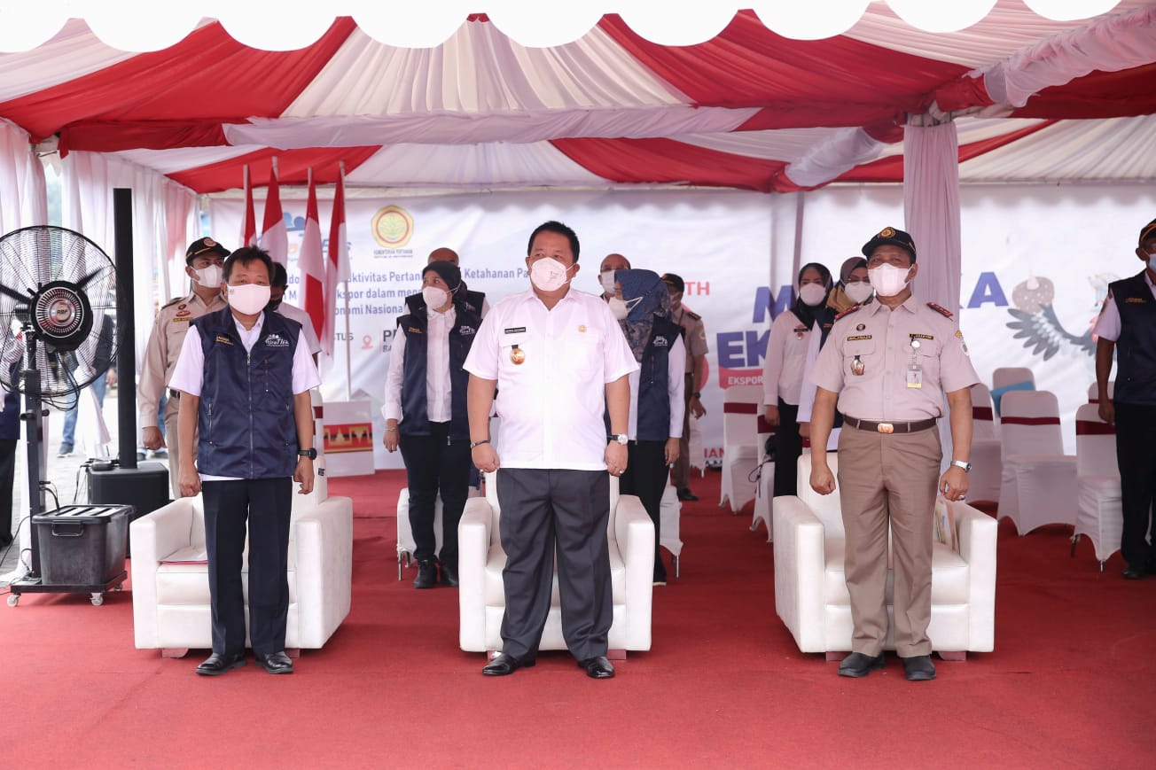 Gubernur Arinal Hadiri Launching Ekspor Komoditas Pertanian Serentak oleh Presiden