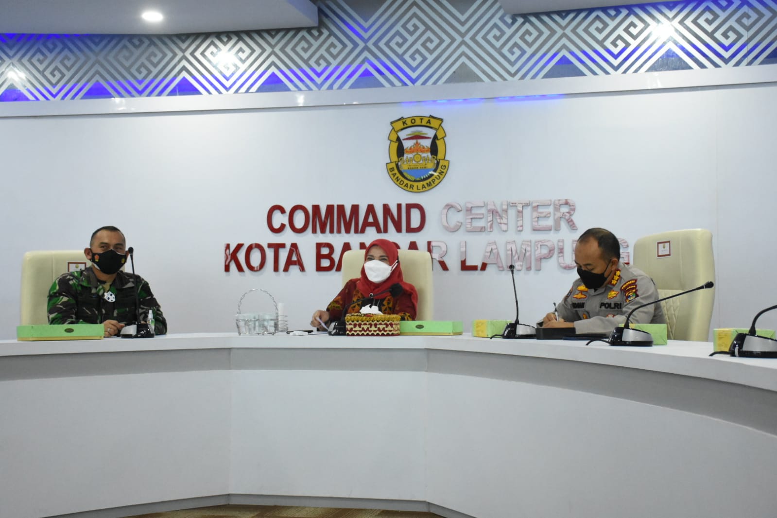 Dandim 0410/KBL Ikuti Kegiatan Rakor bersama Forkopimda