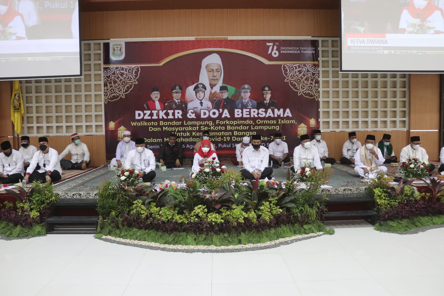 Dandim 0410/KBL Ikuti dan Hadiri Kegiatan Dzikir dan Doa Bersama