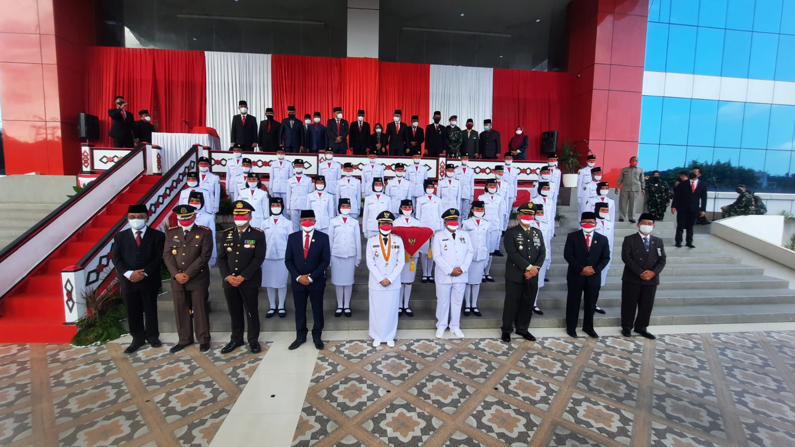 Dandim 0410/KBL Hadiri Kegiatan Upacara Peringatan HUT RI ke-76