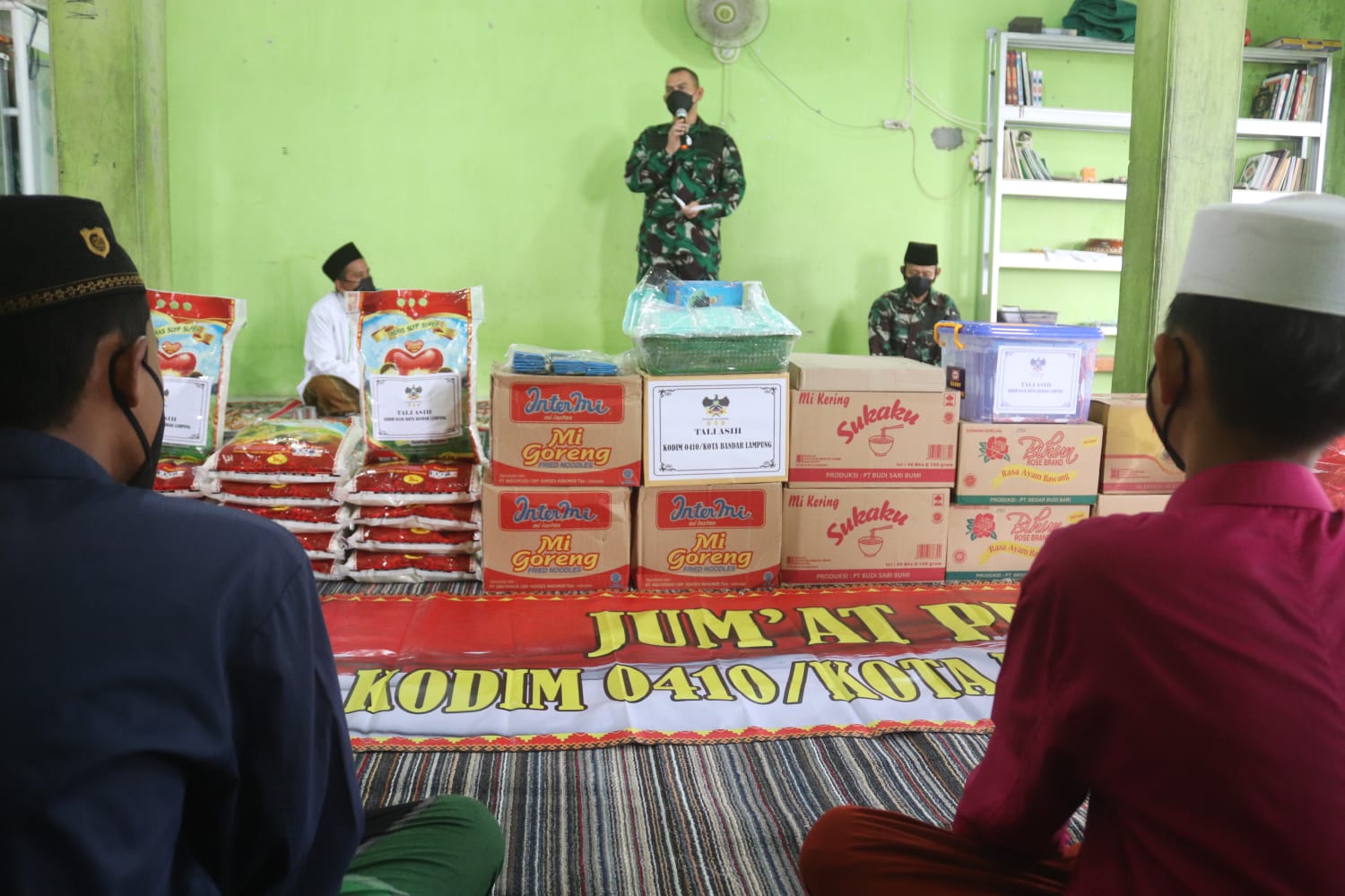 Dandim 0410/KBL Kunjungi Pesantren Berikan Bantuan