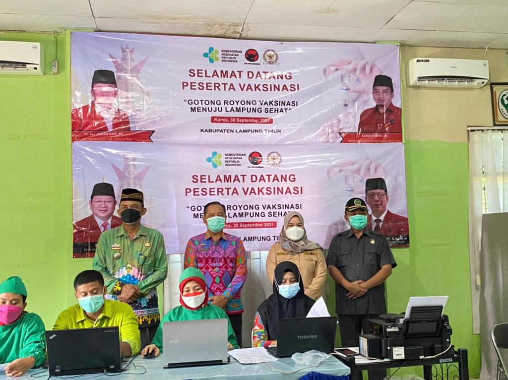 DPCPDIP Lamtim Gelar Vaksinasi di 15 Titik