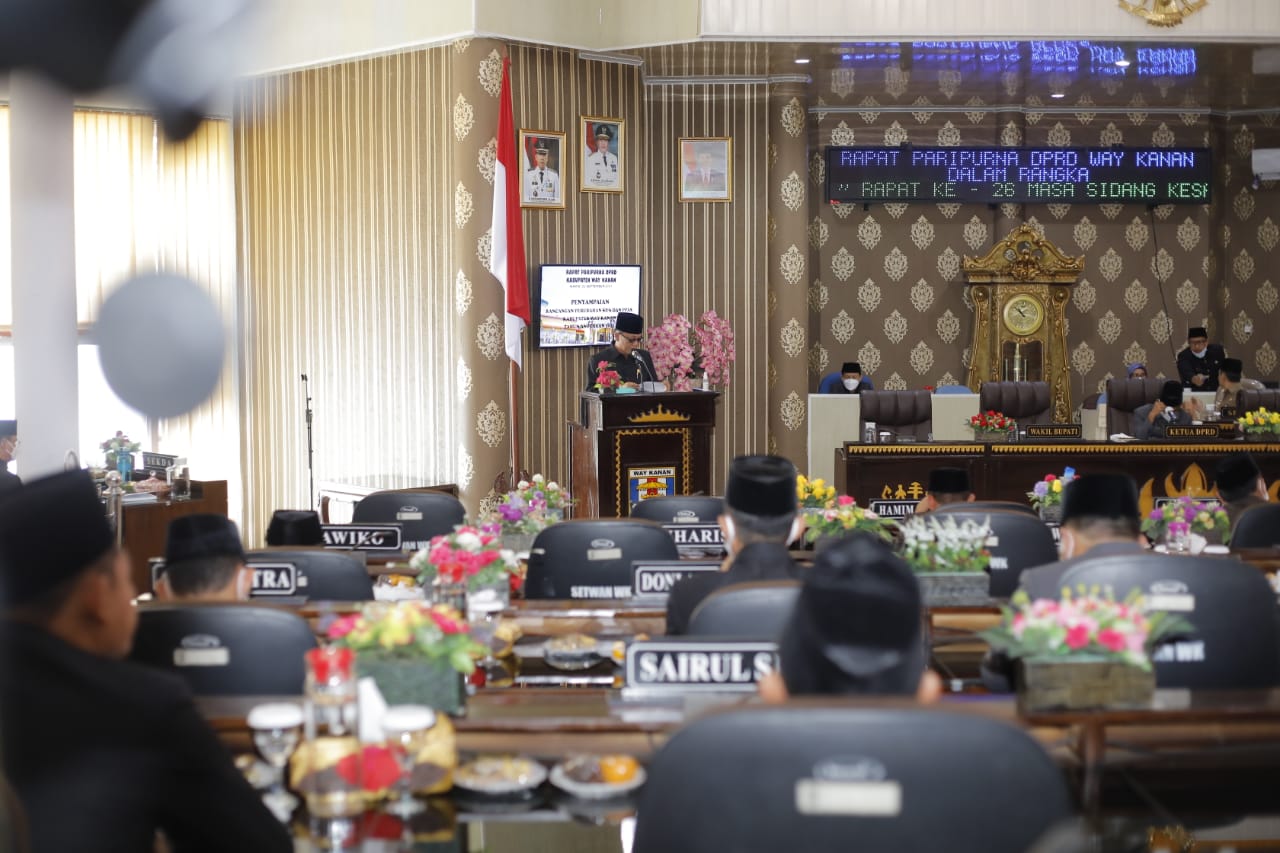 Rancangan Perubahan KUA PPAS TA 2021 Pemkab Way Kanan, Belanja Operasi Naik 2,75 Persen