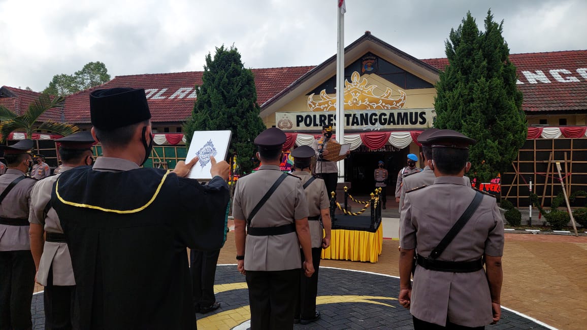 Kapolres Pimpin Sertijab Pejabat Polres Tanggamus