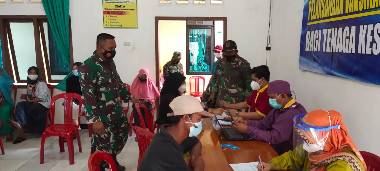 Kodim 0429 Lamtim Gelar Serbuan Vaksinasi di 4 Titik