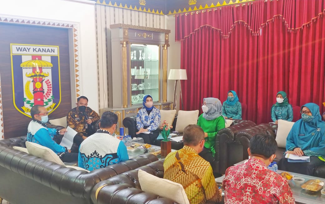 TP PKK Way Kanan Gelar Rapat Sambut Kunker Ketua TP PKK Lampung