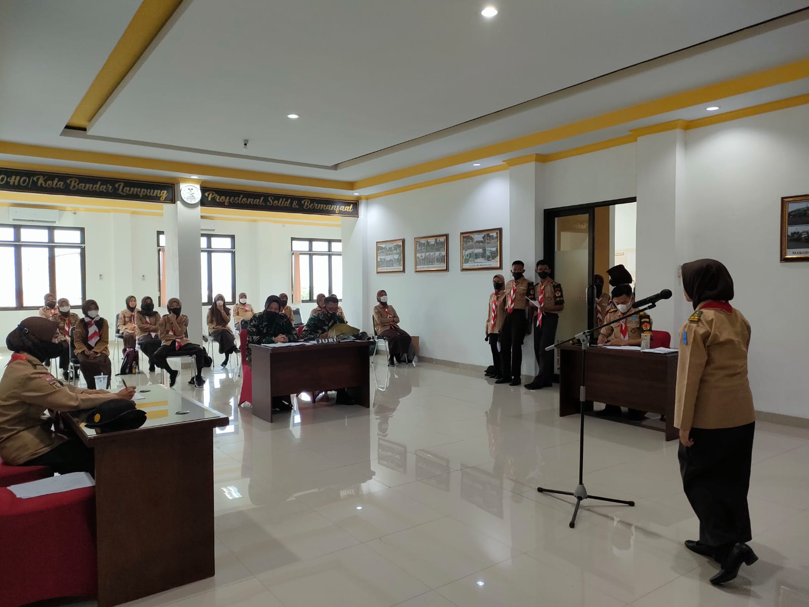 Siswa SMA Ikuti Giat Lomba Tri Juang di Kodim 0410/KBL