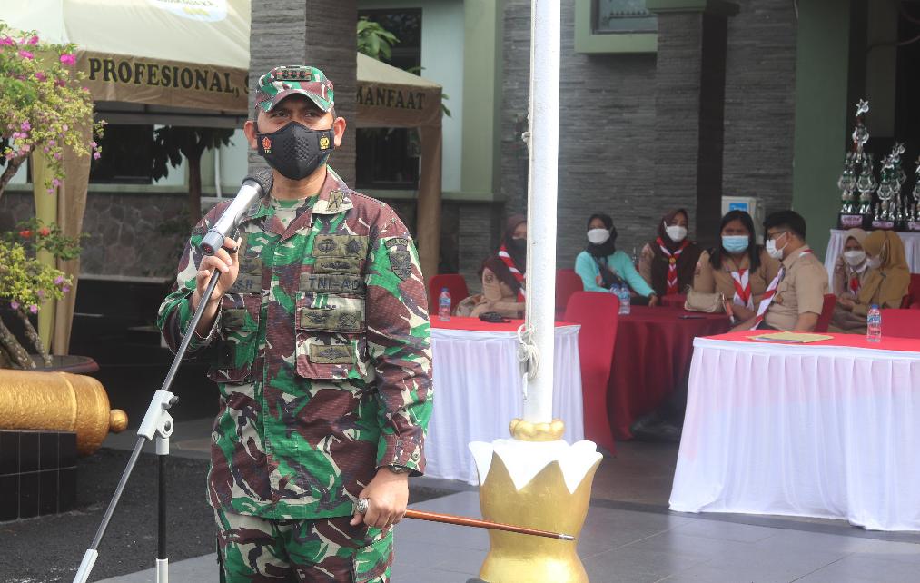 Dandim 0410/KBL Pimpin Apel Peserta Tri Lomba Juang Tingkat SLTP