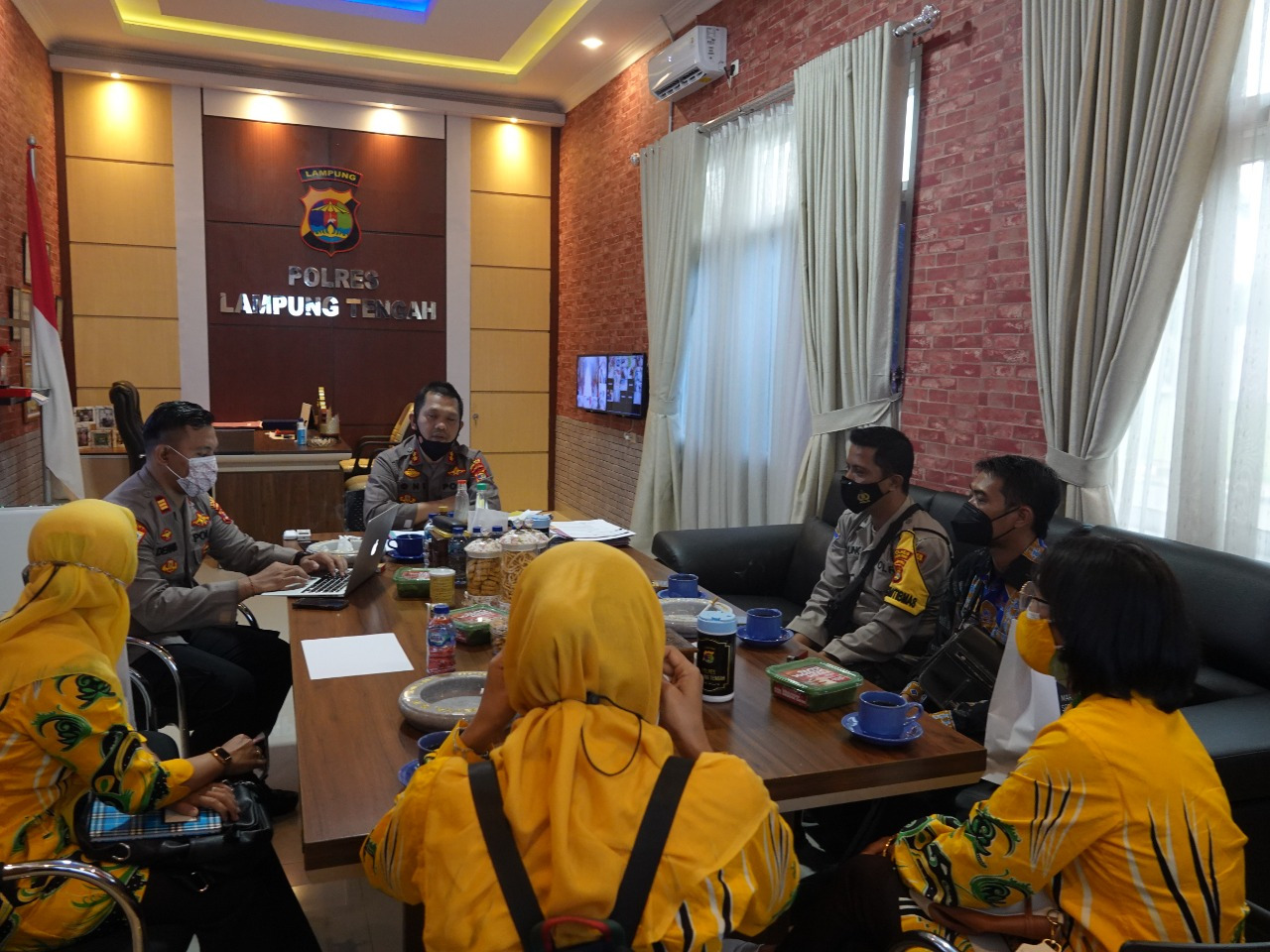 Kapolres Lamteng Apresiasi Nakes untuk Vaksinasi di Pekandangan