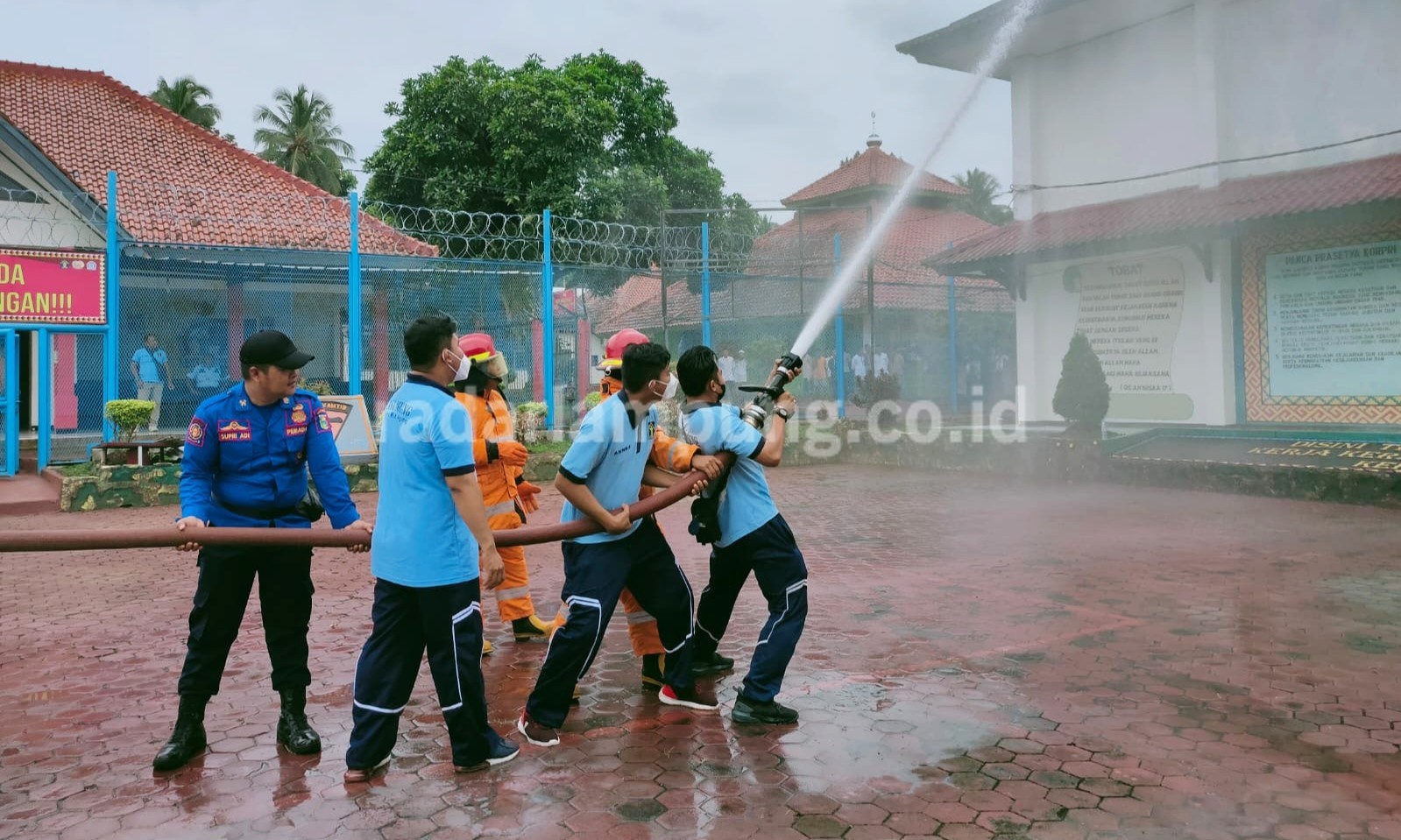 Lapas Kelas IIB Kotaagung Gelar Pelatihan Penanggulangan Kebakaran