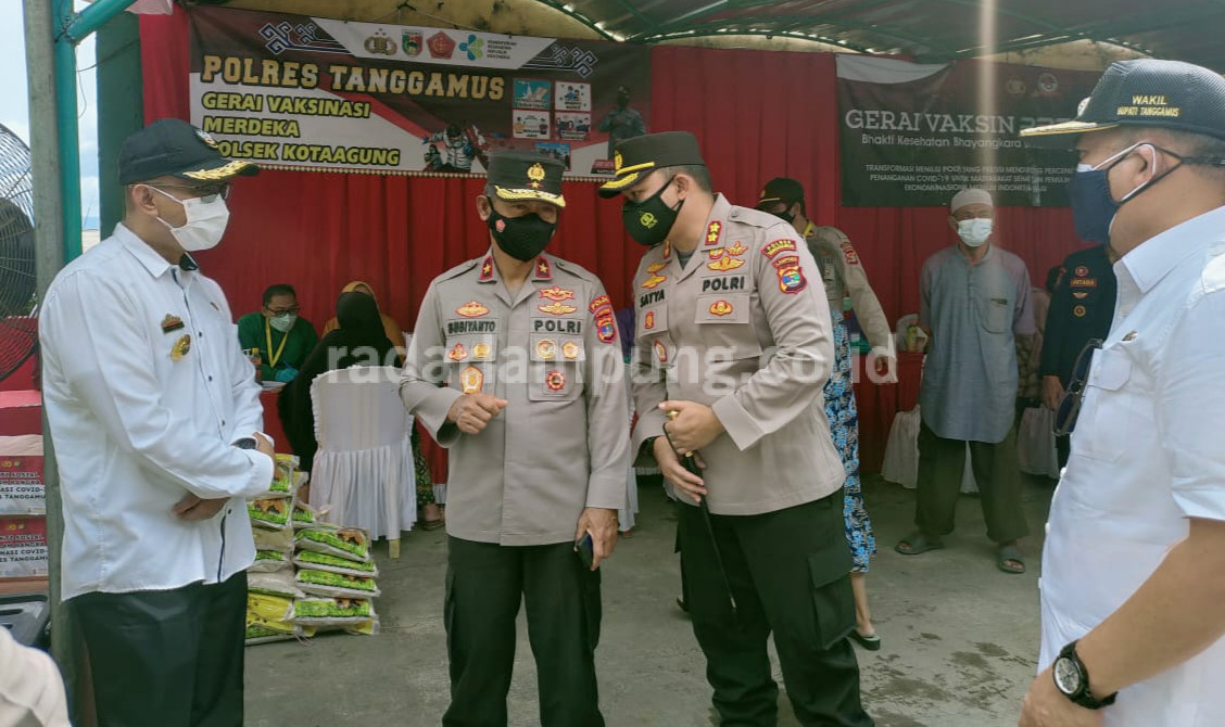 Wakapolda Nilai Vaksinasi di Tanggamus Cukup Baik