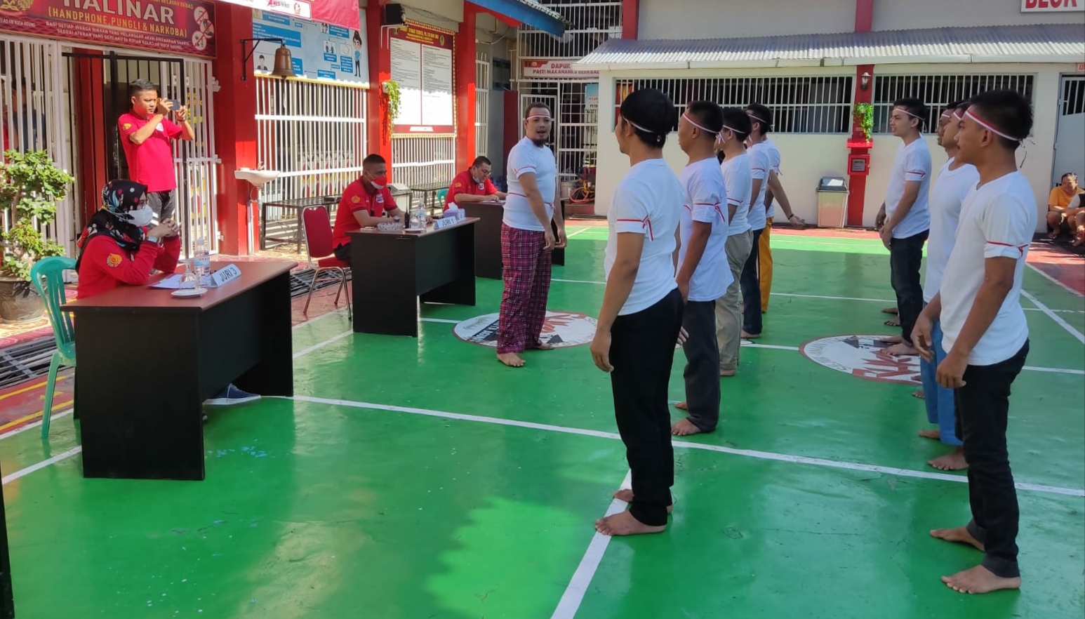 Lomba Yel-yel Antar WBP Rutan Kotaagung Meriah