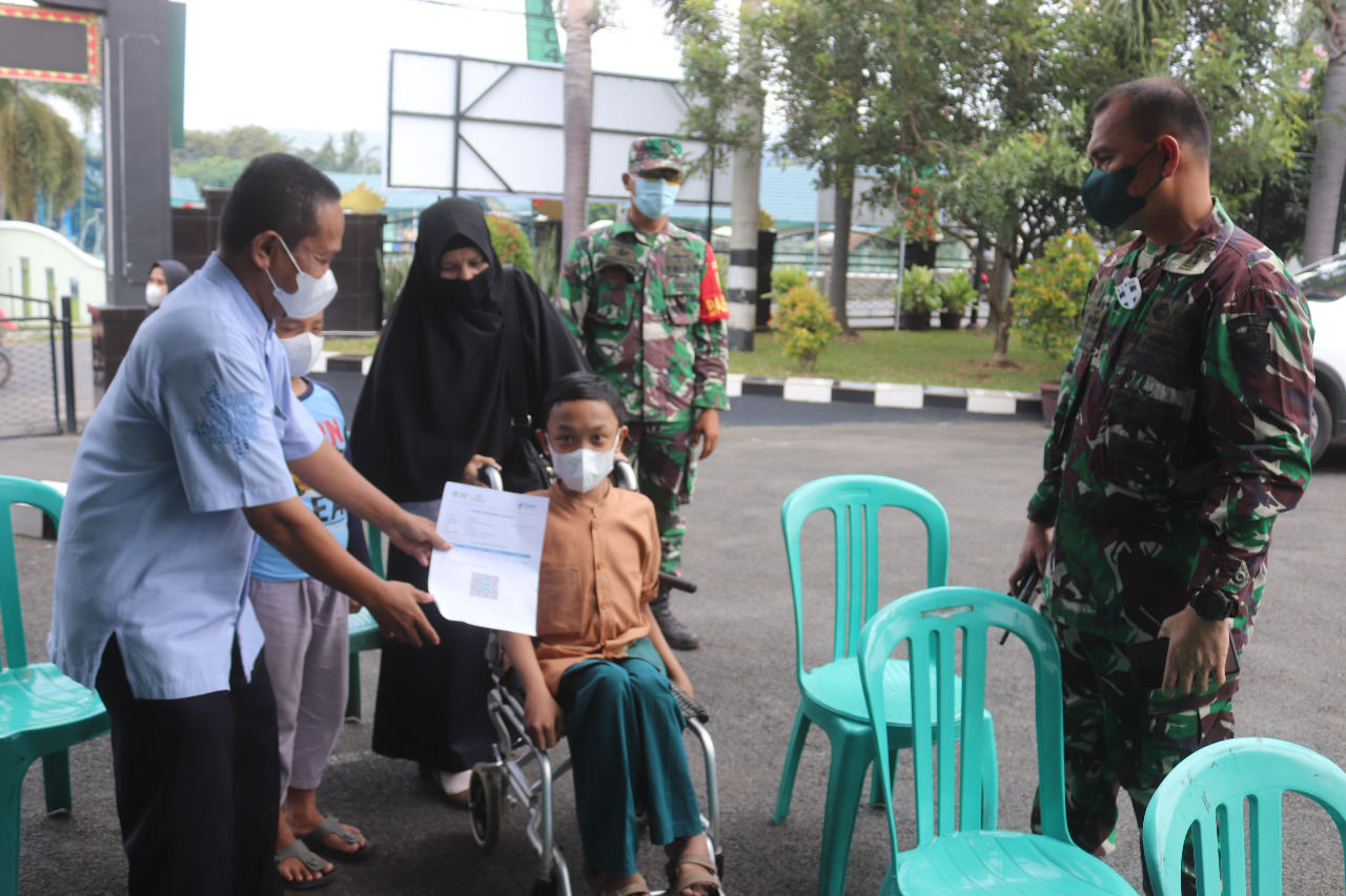 Dandim 0410/KBL Apresiasi Penyandang Disabilitas mau Vaksin