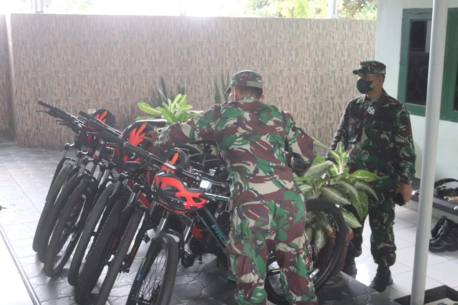 Dandim 0410/KBL Cek Kesiapan Kegiatan Gowes dan Bhakti Sosial