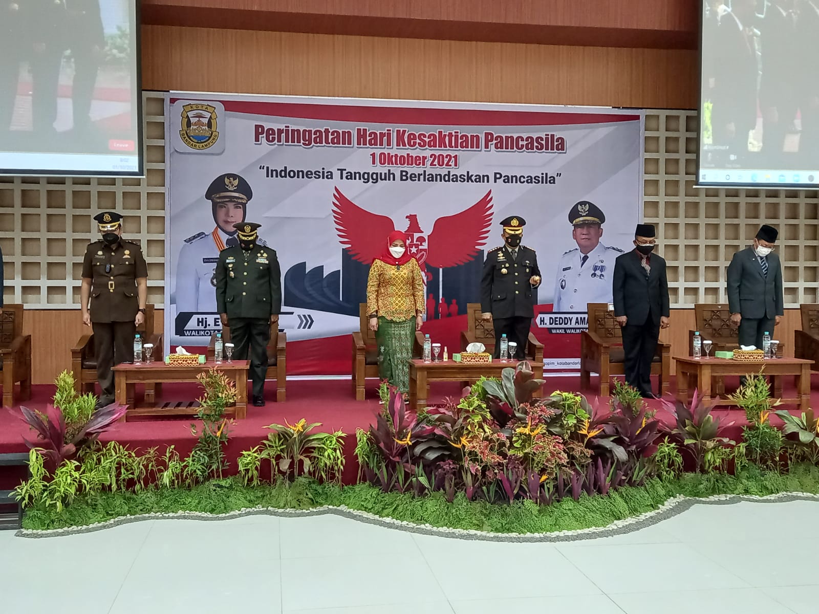 Kepala Staf Kodim 010/KBL Ikuti Giat Vicon Hari Kesaktian Pancasila