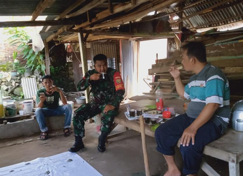 Kodim 0410/KBL Laksanakan Giat Komsos ke Warga