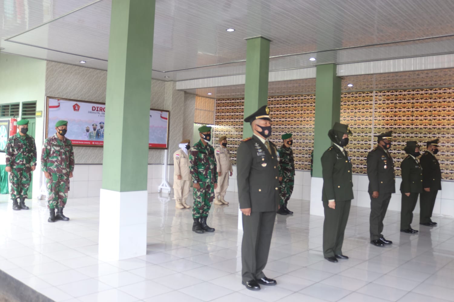 Personel Kodim 0410/KBL Ikuti Giat HUT TNI
