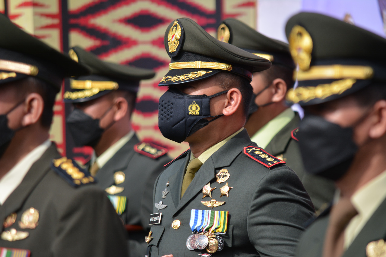 Dandim 0410/KBL Ikuti Giat Upacara HUT TNI
