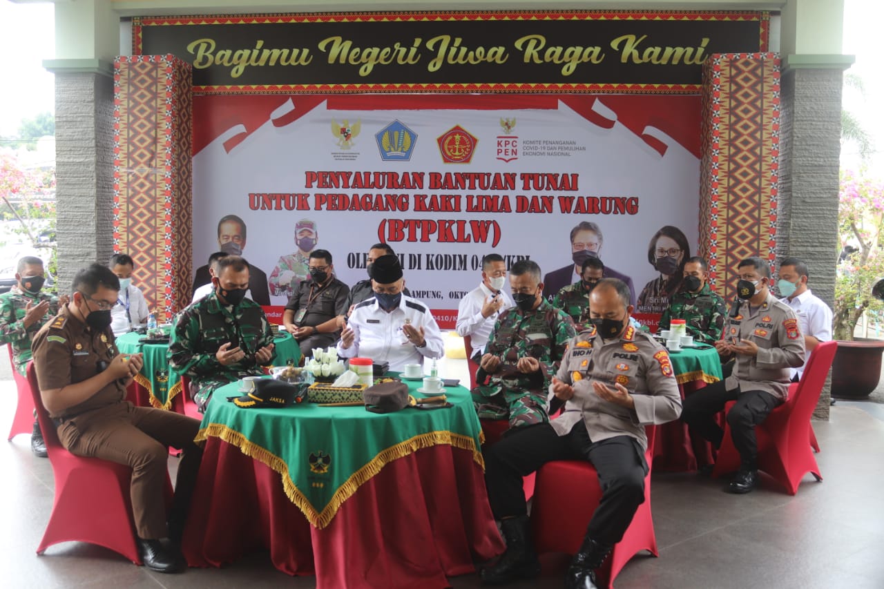 Dandim 0410/KBL Launching Program Penyaluran BTPKLW