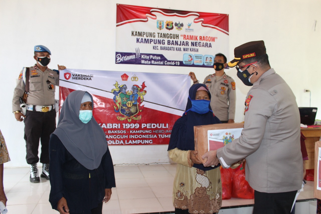 AKABRI 99 Gelar Serbuan Vaksinasi di Way Kanan