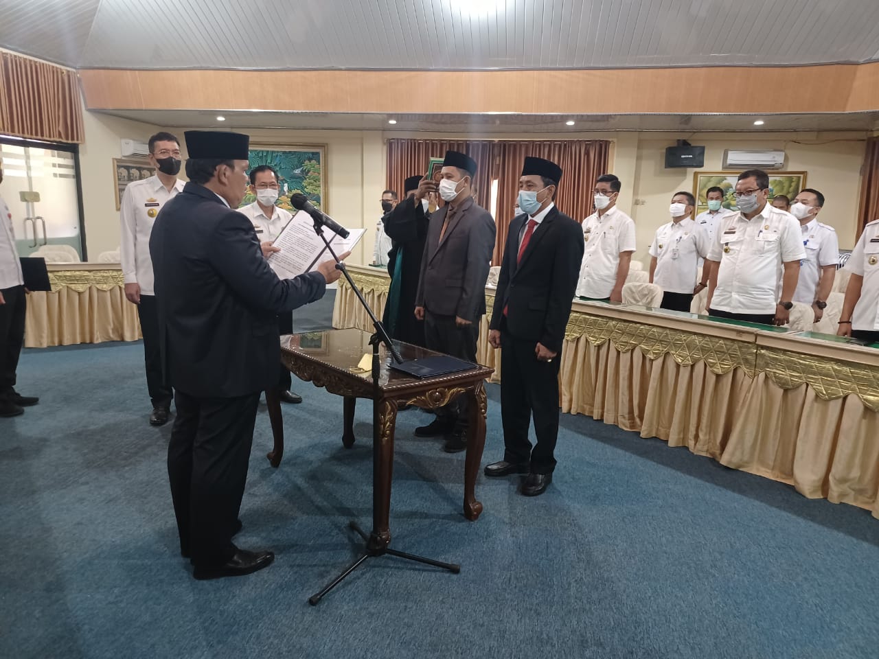 Wabub Lamtim Lantik 2 Kepala Dinas Hasil Lelang Jabatan