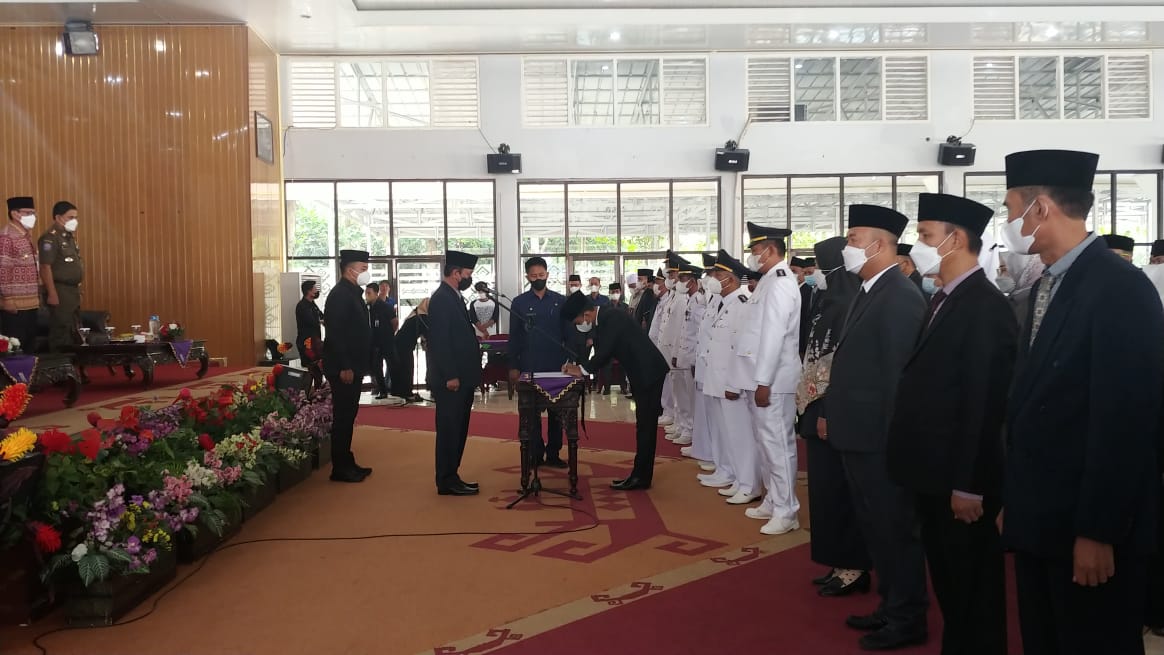 Keras ! Ini Pesan Wabup Way Kanan Saat Pelantikan Pejabat Administrator