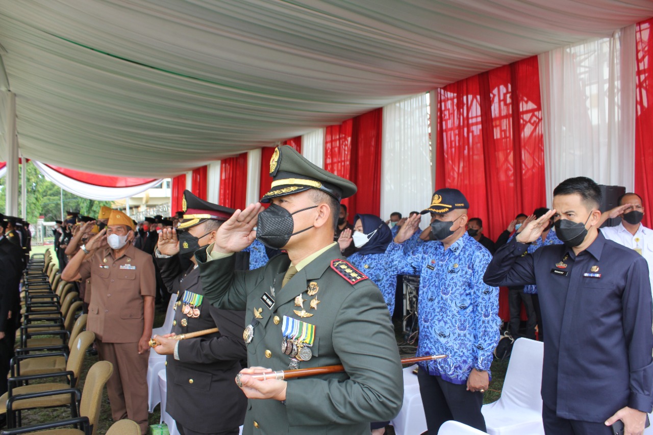 Kolonel Inf Romas Herlandes Ikuti Upacara Peringatan Hari Pahlawan Ke-76 tahun 2021