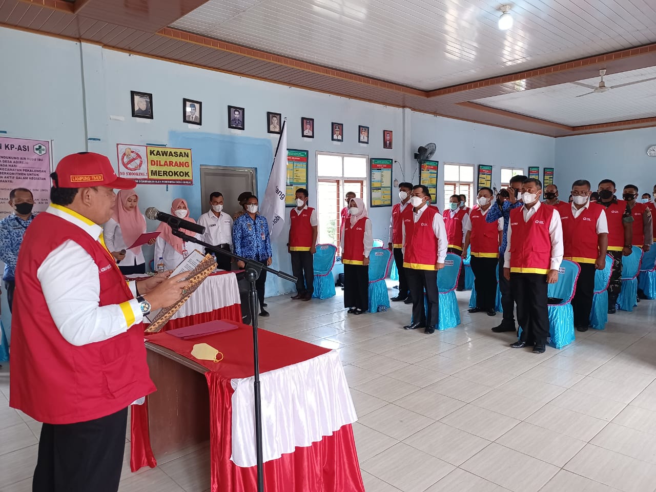 Simak, Ini Pesan Wabub Lamtim Kepada PMI Ranting Kecamatan