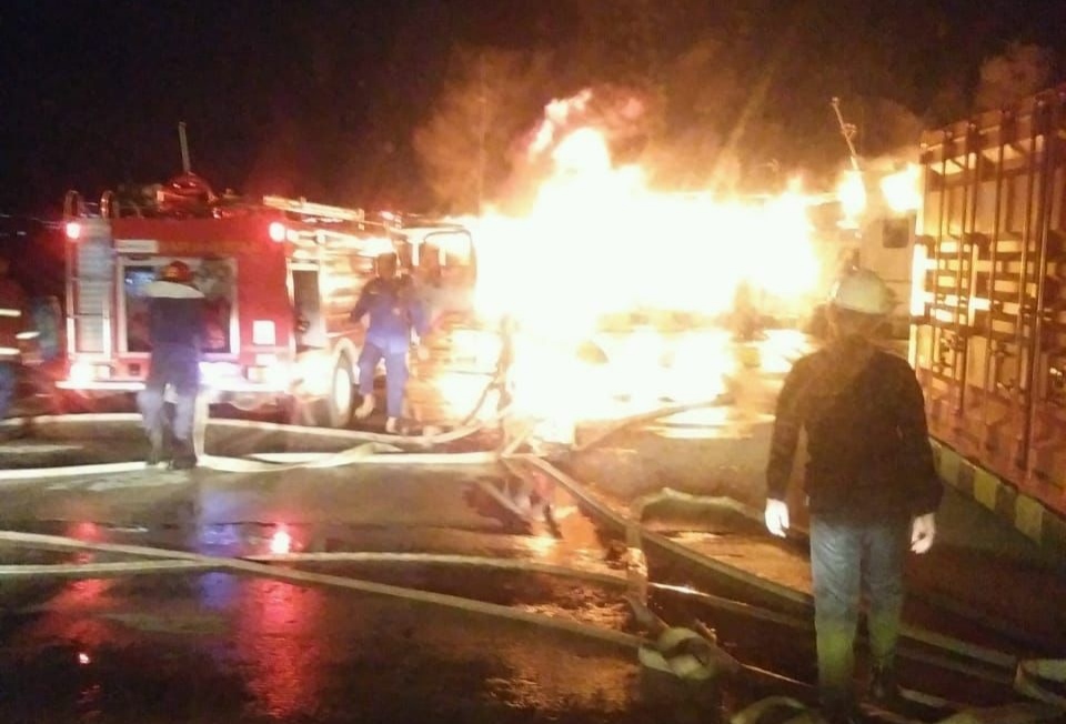 KMP 336 PT.ISAB Ludes Terbakar