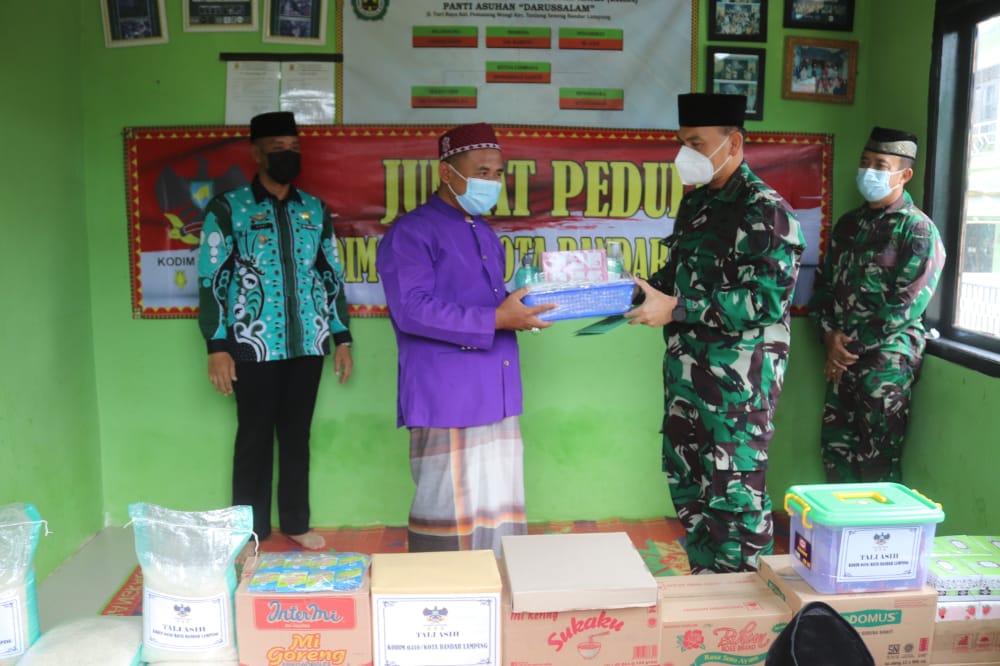 Jum\'at Peduli, Dandim 0410/KBL Kunjungi Panti Asuhan Daarul Sallam