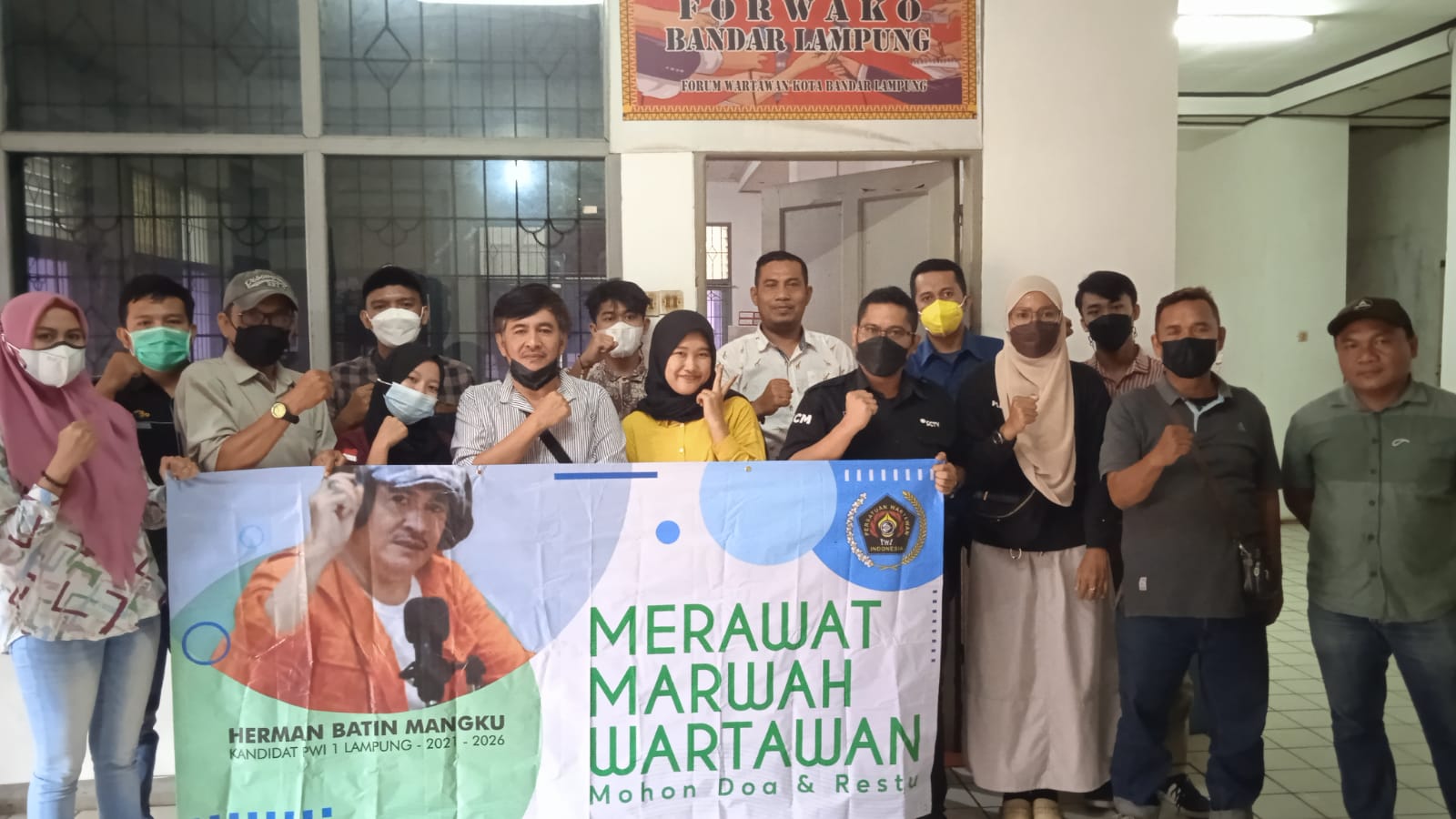 Silaturahmi ke Forwako, Balon Ketua PWI Lampung HBM Dialog dengan Jurnalis