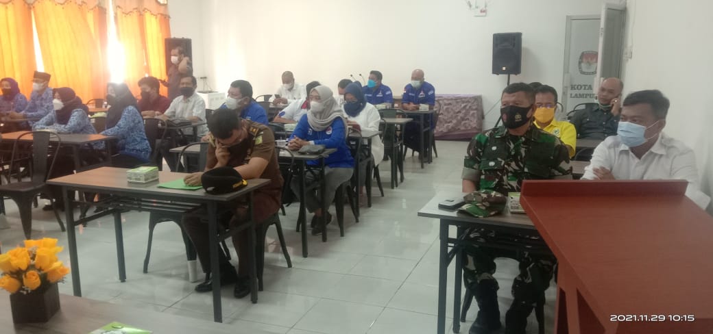 Plh Pasi Intel Kodim 0410/KBL Hadiri pembukaan Rapat Koordinasi persiapan Pra-Tahapan Pemilu & Pemilihan s