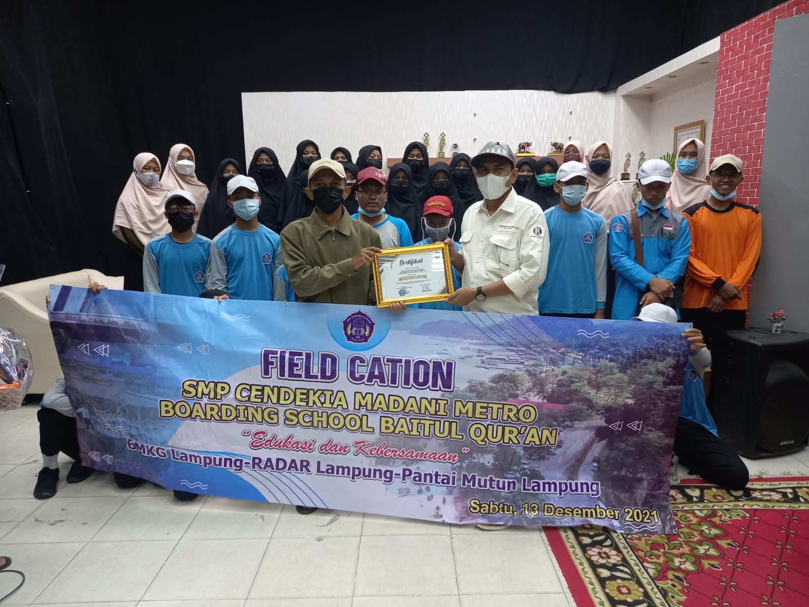 Berkunjung ke Radar Lampung, SMP Cendekia Madani Metro Berharap Sinergi Bersama