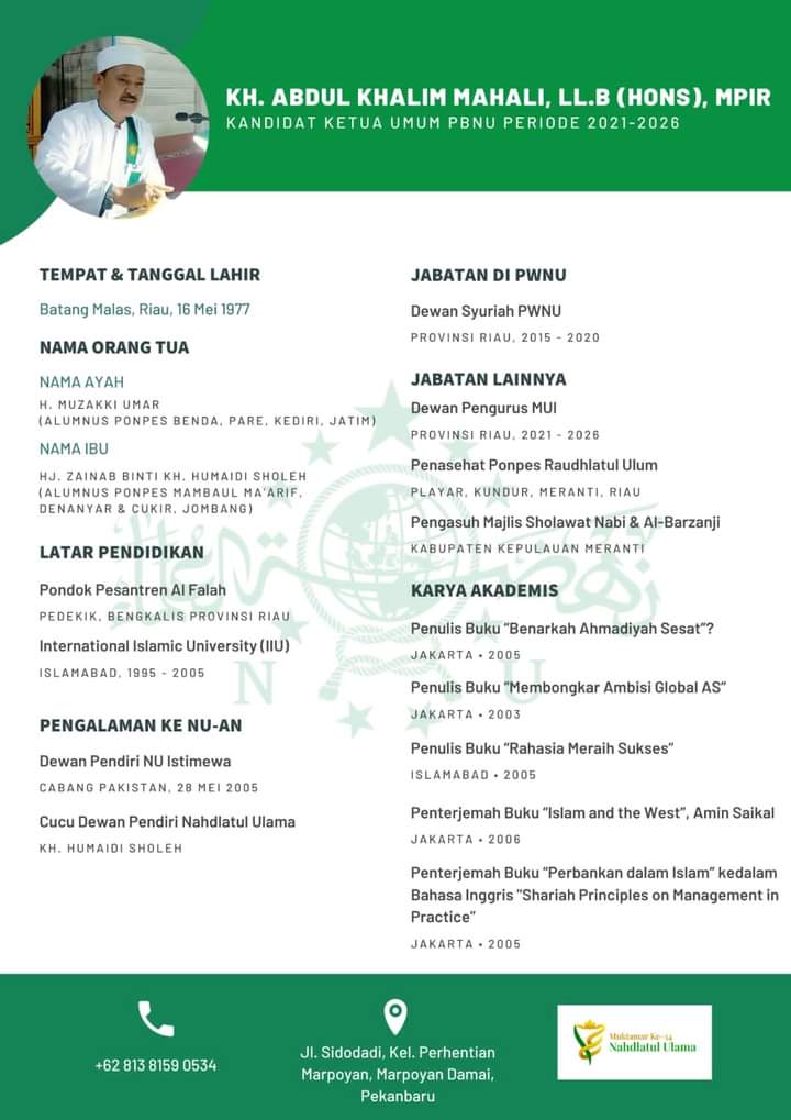 Cucu Dewan Pendiri NU Dikabarkan Maju sebagai Ketum PBNU