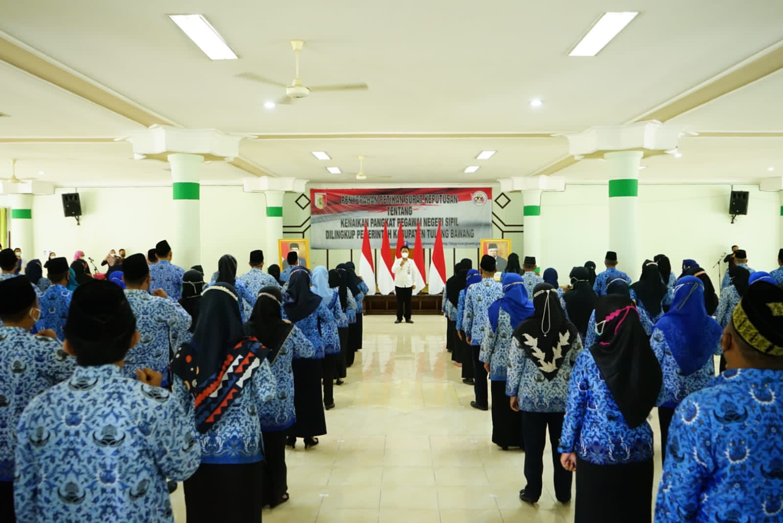 239 ASN Tulangbawang Naik Pangkat, Golongan III Paling Banyak