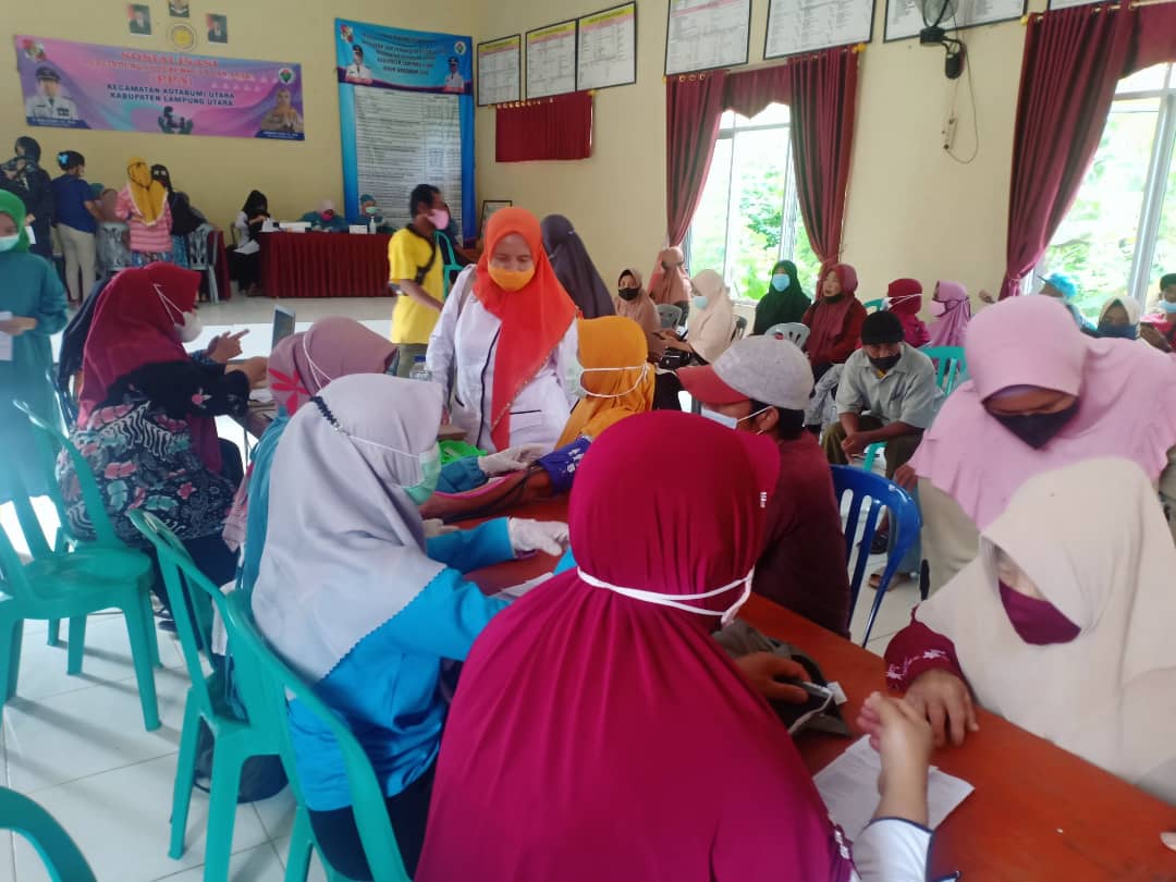 Dua Kecamatan Lampura Capai Vaksinasi 70 Persen