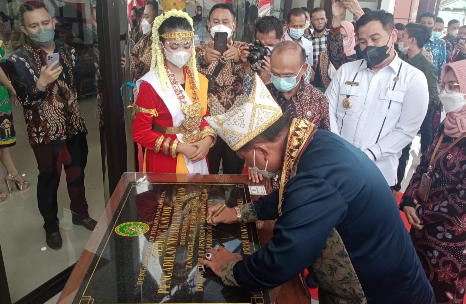 Resmikan Kantor PN Gedongtataan, Ini Pesan Dirjen Badan Peradilan Umum