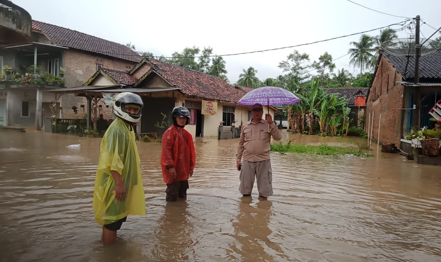 Way Ratai Meluap, Empat Desa di Padangcermin Terendam