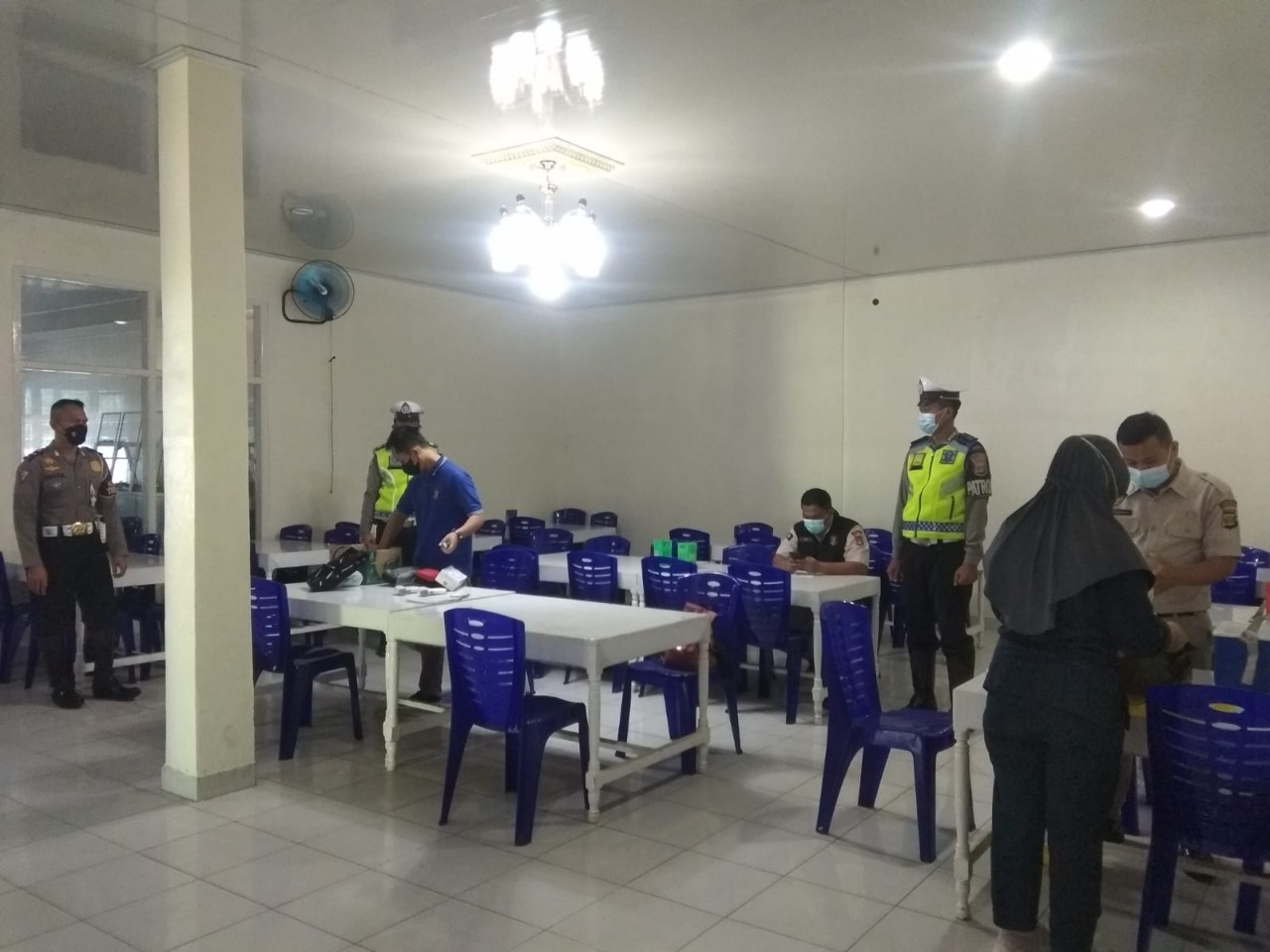 Vaksin Hunter Polres Lamteng Bergerak Sasar Tempat Keramaian
