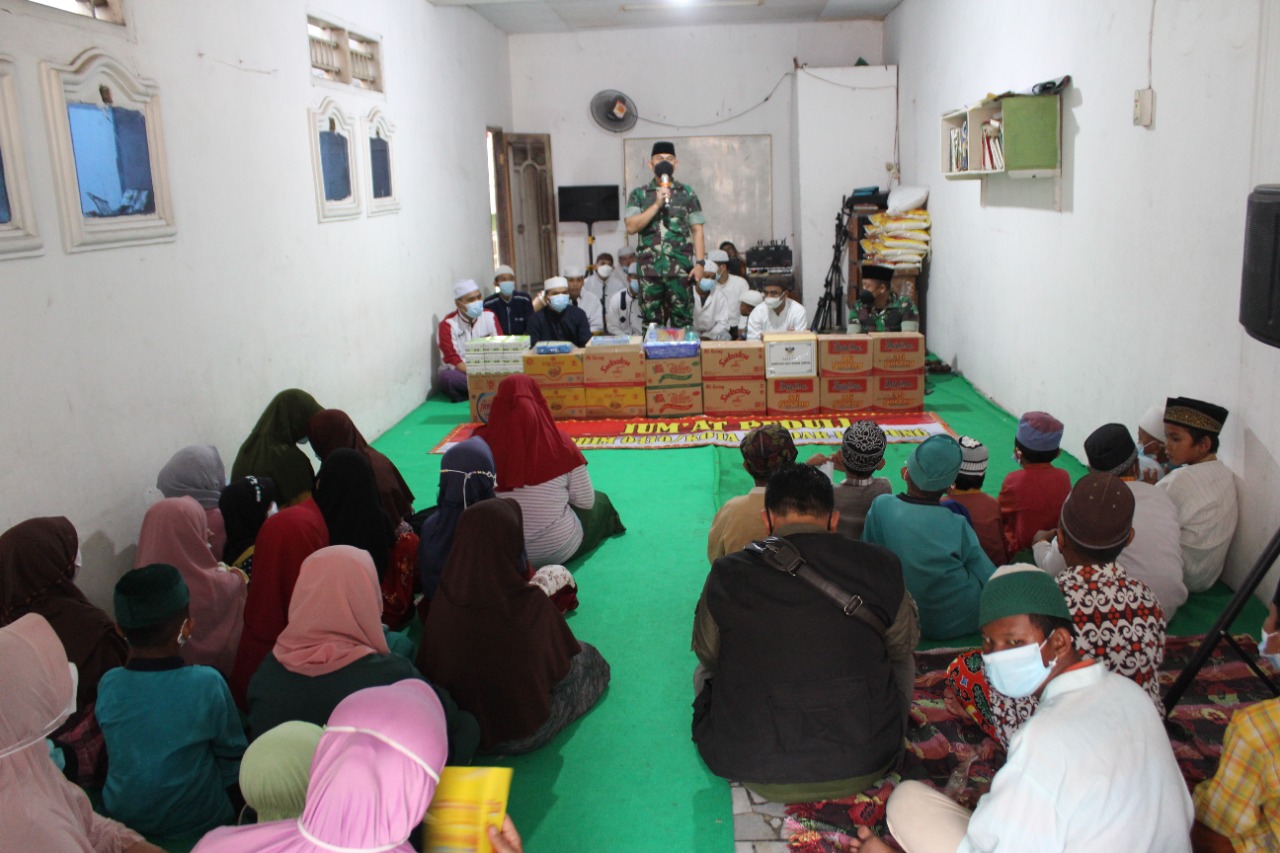 Kunjungi TPA Nurul Salam, Dandim 0410/KBL Ajak Masyarakat Laksanakan Vaksinasi Covid 19