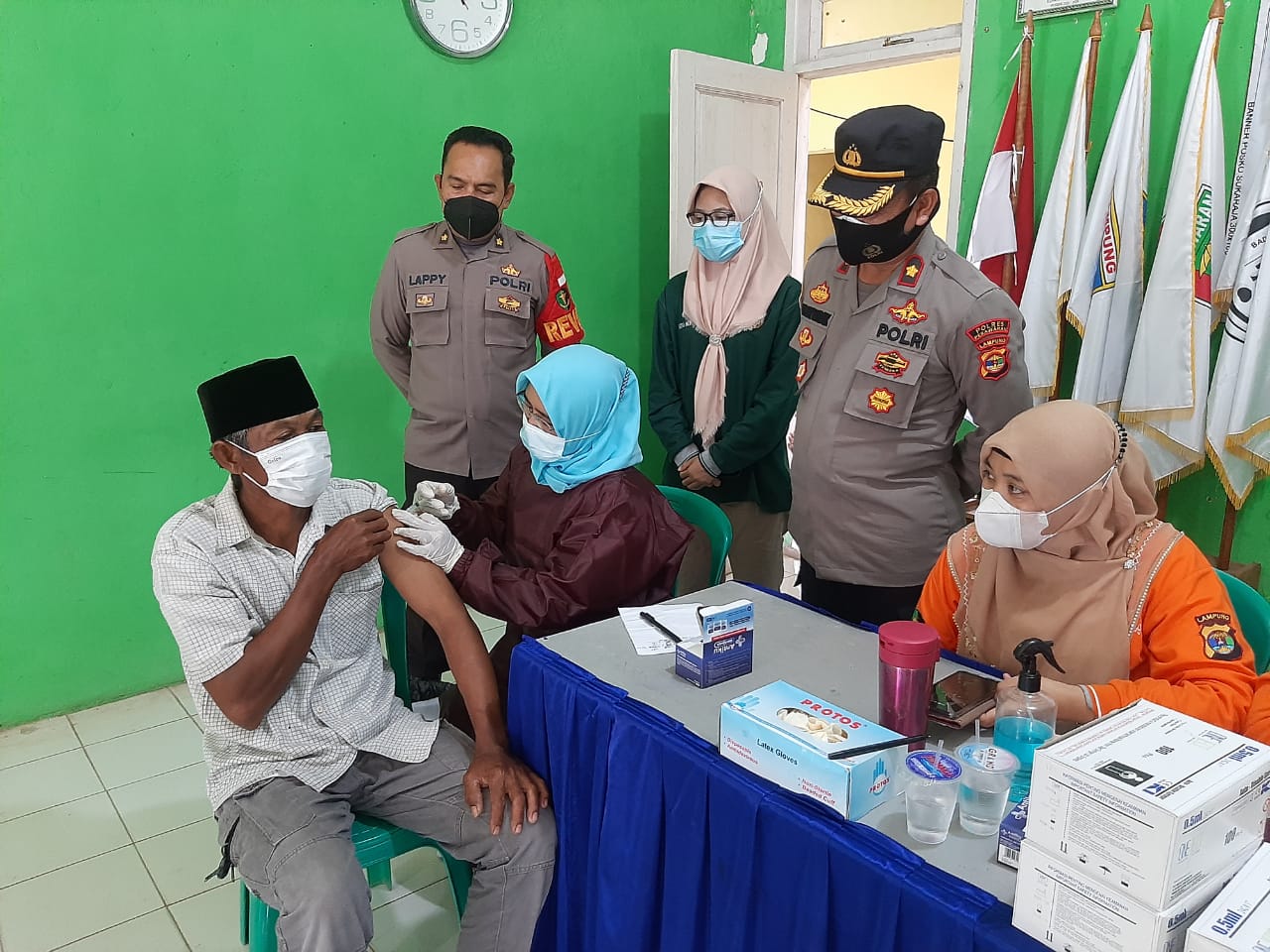 Polres Pesawaran Alokasikan 3.900 Dosis Vaksin untuk Dua Kecamatan Ini